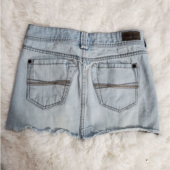 Industrial cotton Denim Mini skirt   - Picture 2 of 3